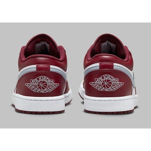 Nike Air Jordan 1 Low 'Bordeaux' Cherrywood White 553558-615 Mens & GS Size 14 - Picture 6 of 13